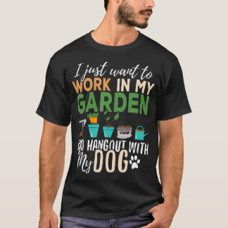 Hondenliefhebber Gardener Garden Pet Gift Plant T-shirt