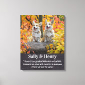 Hondenliefhebber Gedicht Modern Elegant Custom Pet Canvas Afdruk (Voorkant)