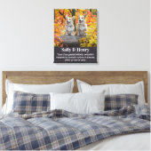 Hondenliefhebber Gedicht Modern Elegant Custom Pet Canvas Afdruk (Insitu (Slaapkamer))