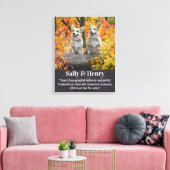 Hondenliefhebber Gedicht Modern Elegant Custom Pet Canvas Afdruk (Insitu (Woonkamer))