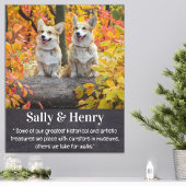 Hondenliefhebber Gedicht Modern Elegant Custom Pet Canvas Afdruk