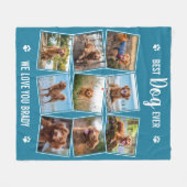 Hondenliefhebber Gepersonaliseerde 9 Schattigee Pe Fleece Deken (Voorkant (Horizontaal))