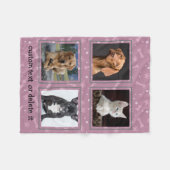 hondenliefhebber Gepersonaliseerde Aangepaste Aang Fleece Deken (Voorkant (Horizontaal))