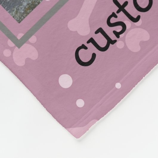 hondenliefhebber Gepersonaliseerde Aangepaste Aang Fleece Deken (Hoek)