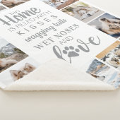 Hondenliefhebber Gepersonaliseerde foto-inkolling  Sherpa Deken (3/4)