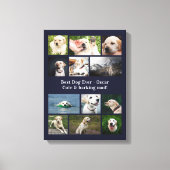 Hondenliefhebber Gepersonaliseerde Huisdier Foto C Canvas Afdruk (Voorkant)