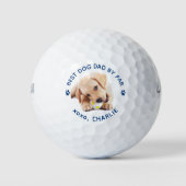 Hondenliefhebber gepersonaliseerde huisdier foto m golfballen (Voorkant)