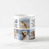 Hondenliefhebber Gepersonaliseerde LIEFDE Paw 8 Fo Koffiemok (Center)