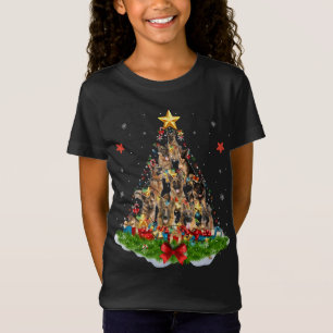 Hondenliefhebber German Shepherd kerstboom - Deel T-shirt