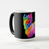 Hondenliefhebber geschenken Yorkie voor Yorkshire Magische Mok (Voorkant links)