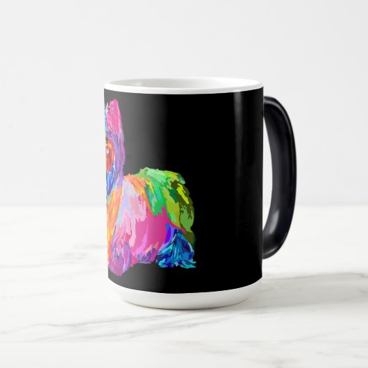 Hondenliefhebber geschenken Yorkie voor Yorkshire  Magische Mok (Voorkant rechts)