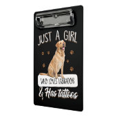 Hondenliefhebber | Gewoon een meisje dat van de Ta Mini Klembord (Angled2)