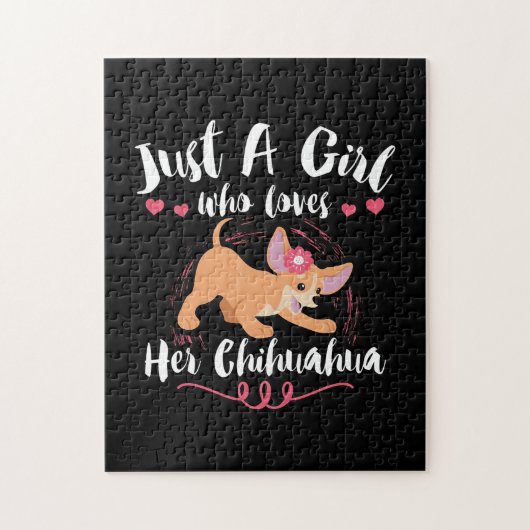 Hondenliefhebber, gewoon een meisje dat van haar C Legpuzzel (Verticaal)