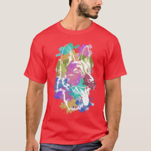 Hondenliefhebber Gift Animal Watch Dog Duitse Herd T-shirt