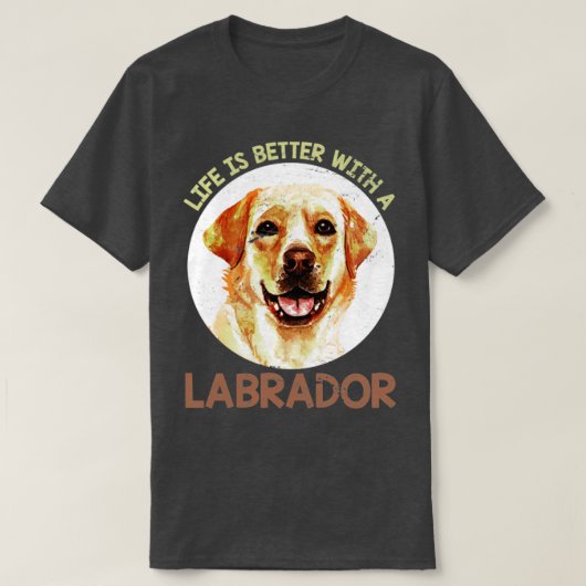Hondenliefhebber Gift Pet Labrador T-shirt (Design voorkant)
