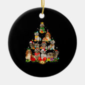 hondenliefhebber giften shih tzu tree kerstlight keramisch ornament (Voorkant)