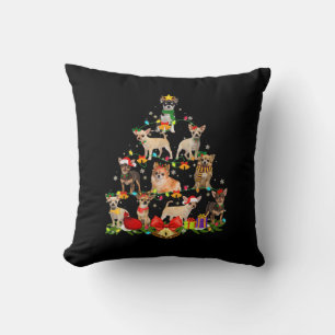 Hondenliefhebber Gifts Chihuahua Tree Light Kussen