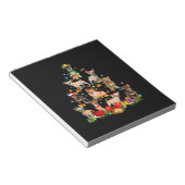 Hondenliefhebber Gifts Chihuahua Tree Light Notitieblok (Schuin)