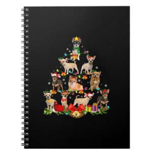 Hondenliefhebber Gifts Chihuahua Tree Light Notitieboek