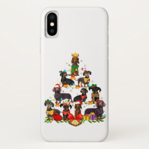 Hondenliefhebber Gifts Dachshund Tree-licht Case-Mate iPhone Case