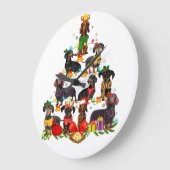 Hondenliefhebber Gifts Dachshund Tree-licht Grote Klok (Hoek)