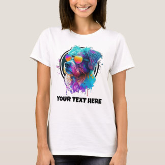 Hondenliefhebber glazen stijl Koel Dog T-shirt