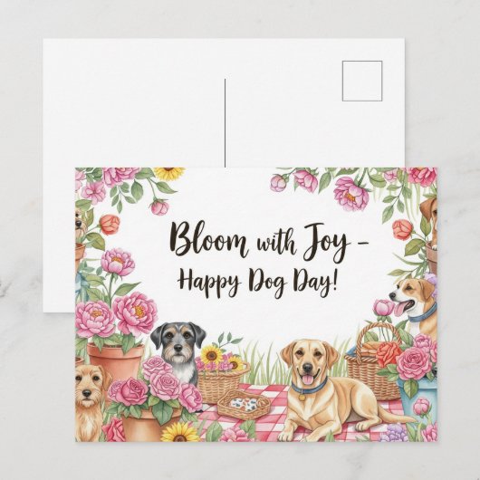 Hondenliefhebber Golden Retriever Briefkaart (Voorkant / Achterkant)