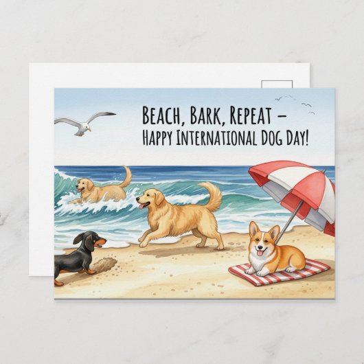 Hondenliefhebber Golden Retriever Briefkaart (Voorkant / Achterkant)