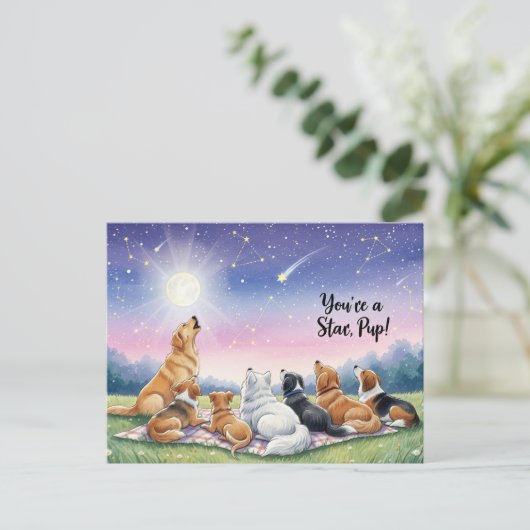 Hondenliefhebber Golden Retriever Briefkaart (Staand voorkant)