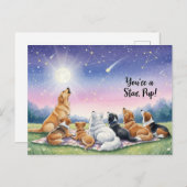 Hondenliefhebber Golden Retriever Briefkaart (Voorkant / Achterkant)