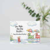 Hondenliefhebber Golden Retriever Briefkaart (Staand voorkant)