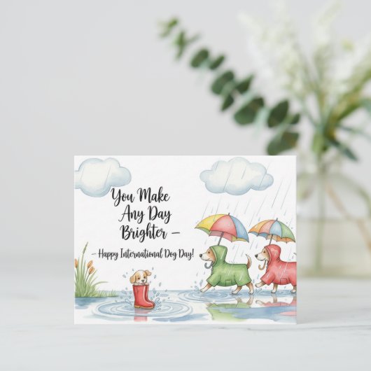 Hondenliefhebber Golden Retriever Briefkaart (Staand voorkant)