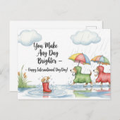 Hondenliefhebber Golden Retriever Briefkaart (Voorkant / Achterkant)