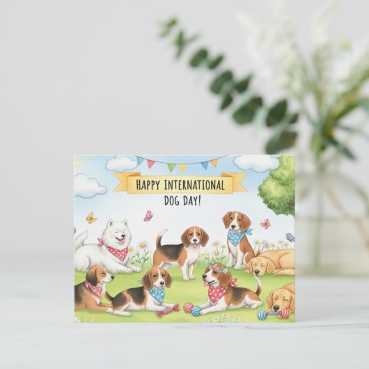 Hondenliefhebber Golden Retriever Dad Dog Daddy Briefkaart (Staand voorkant)