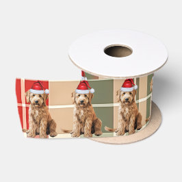Hondenliefhebber Goldendoodle Holiday Plaid Christ Satijnen Lint
