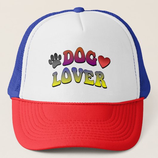Hondenliefhebber Groovy  lettertype Trucker Pet (Voorkant)
