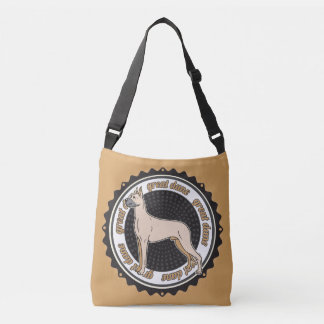 Hondenliefhebber Grote Daan Tan BackGround Crossbody Tas