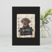Hondenliefhebber | Guilty Chocolate Labrador Bad D Kaart (Staand voorkant)