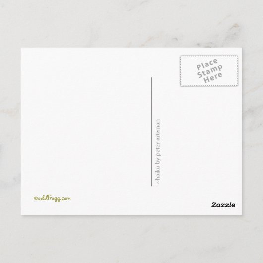 Hondenliefhebber Haiku Briefkaart (Achterkant)