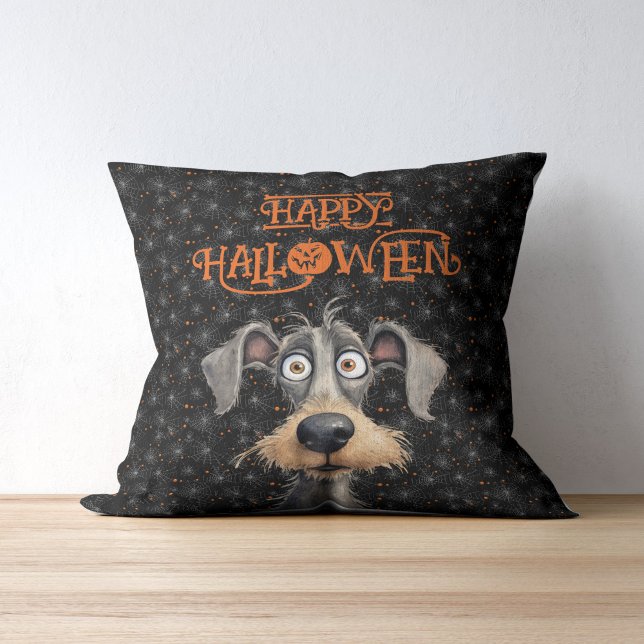 Hondenliefhebber Halloween Kussen (Dog lover Halloween Throw Pillow)