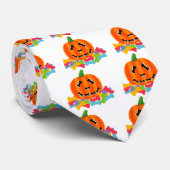 Hondenliefhebber - Halloween Pumpkin Stropdas (Opgerold)