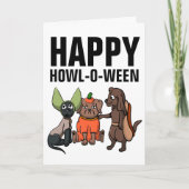 HONDENLIEFHEBBER HALLOWEEN WENSKAARTEN KAART (Voorkant)