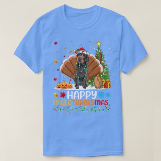 Hondenliefhebber Happy German Wirehaered Pointer D T-shirt (Design voorkant)