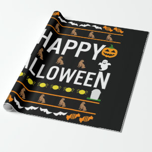 Hondenliefhebber Happy Halloween Chocolate Labra Cadeaupapier