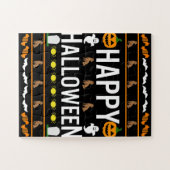 Hondenliefhebber | Happy Halloween Chocolate Labra Legpuzzel (Horizontaal)
