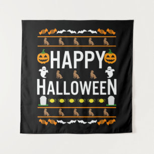 Hondenliefhebber Happy Halloween Chocolate Labra Wandkleed