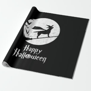 Hondenliefhebber   Happy Halloween Lab Heks Riding Cadeaupapier