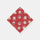 Hondenliefhebber 'Happy Woof Year' Kerst Servet (Hoek)