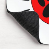 Hondenliefhebber, hart- en voetafdrukken muismat (Hoek)