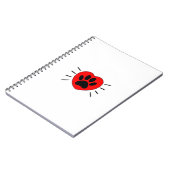 Hondenliefhebber, hart- en voetafdrukken notitieboek (Linkerzijde)